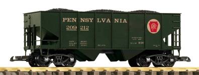 PIKO 38955 - G - Selbstentladewagen mit Kohleladung, PRR